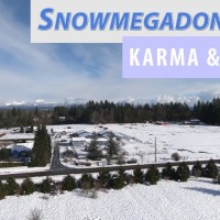 Snowy Drone Flight around Lakewood WA